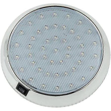 RV Sisävalo - 12V 46 LED Auton Kattovalo asuntovaunuun matkailuautoon veneeseen meriajoneuvoon 12,5**12,5*2cm