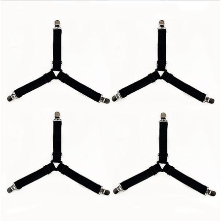 Sengespænde, arkholdere til hjørner, arkseler, arkspænder og arkfastgørelser, sengespænder med justerbare sengeelastikker til seng