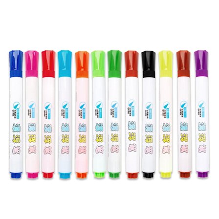 Vattenklotterpennor Magiska vattenmålningspennor 4/8/12 Färger Magisk flytande bläckpenna Flytande klotterpennor för barn