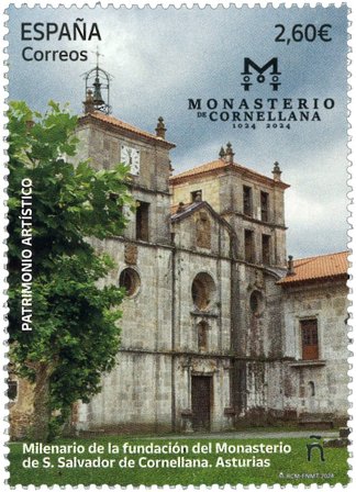 Spanien - Cornella Monastery 1000 år - Postfrisk frimærke
