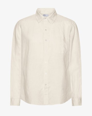 Linen Shirt - Ivory White - Male - XL - Sustainable material - Ethical production