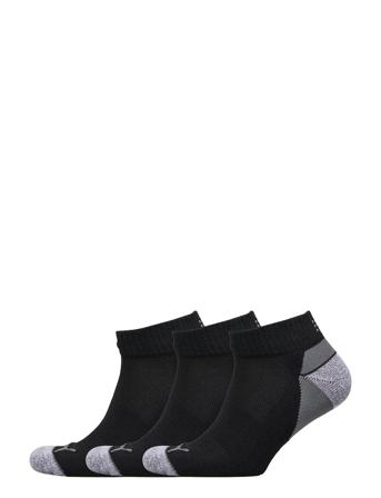 Pounce Quarter Cut 3 Pair Pack Ankelstrumpor Korta Strumpor Svart PUMA Golf