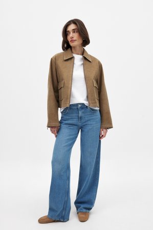 NA-KD Soft Denim mit mittlerer Taille - Mid Waist Jeans - Blau - EU 38