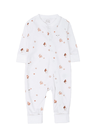 Livly Little Gingerbread Overall Nyfödd stl. 44-68 Unisex Vit 68