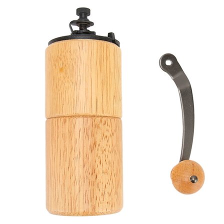 Manuaalinen kahvimylly Puinen kahvimylly Säädettävä käsikampi Suuri kapasiteetti Kahvimylly Kahvipapuille Log-väri