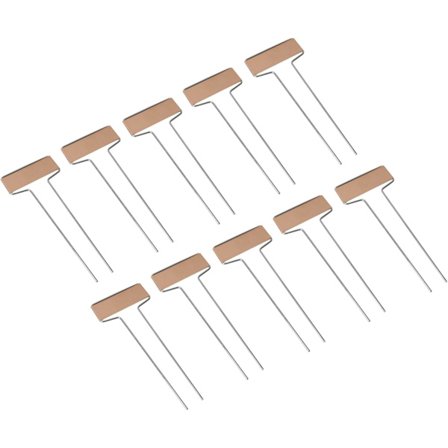 Sett med 10 kobberpaneler for planter 6,5 x 15,5 cm