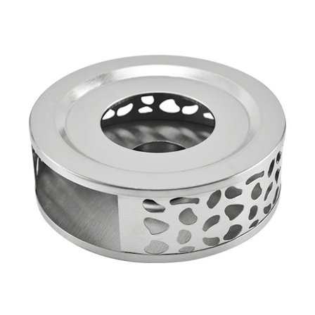 Rostfritt Stål Tekanna Värmare Bas med ihålig ram design Ljusstake, Tekanna Kaffe Mat Värmare