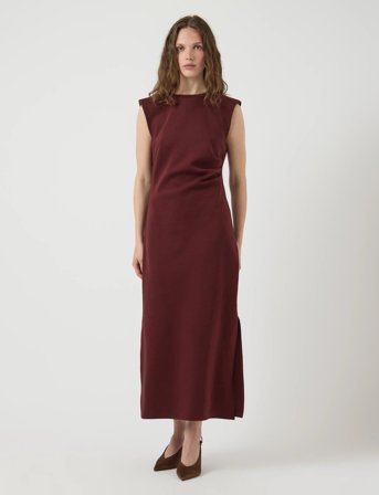 YAS Yaspina Sl Long Dress Noos - Burgundy - M