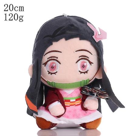 Devil's Blade Anime Plysch stoppade leksaker Demon Slayer Tecknad figur Manga Dockor Kimetsu Tanjirou Nezuko Barn Födelsedagspresenter Inredning style
