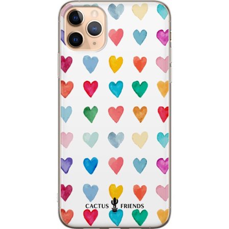 Yhteensopiva Puhelinkuori Apple Apple iPhone 11 Pro Max Cactus and Friends - Watercolor Love Grid