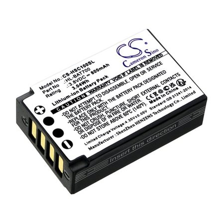 Batteri til trådløst hodesett for Hollyland Solidcom C1, Solidcom C1 Pro