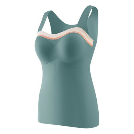 Syksy Talvi Neliökauluksinen Aluspaita Lämpöliivi Alusvaatteet Naisille Irrotettavalla Rintaliivillä