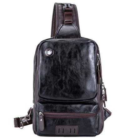 Rem Crossbody Rygsæk Mænds Skuldertaske Kvinders Retro PU