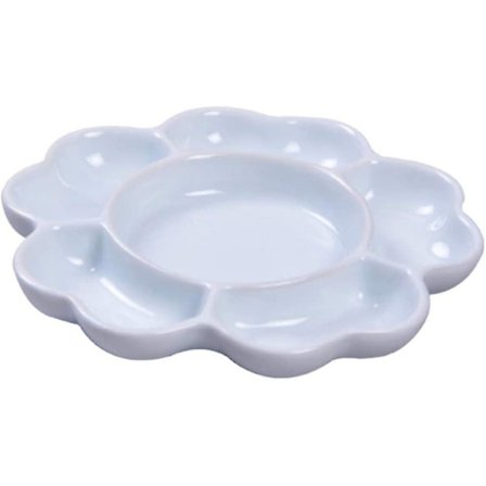 Porcelænspalet Keramisk Blandebolle Blomstermalingspalette Akvarelmaling Blandebolle Bakke