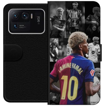 Kompatibelt Lommeboketui til Xiaomi Xiaomi Mi 11 Ultra Yamal FC Barcelona fotball stjernespire 2025