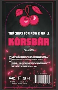 IFish Flis for røyking og grilling, Kirsebær