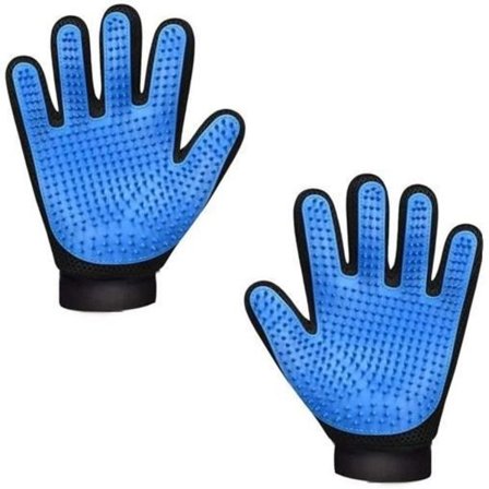 Kæledyrsplejehandsker, 1 par, dyremassagehandsker, børste til fjernelse af kæledyrshår til katte og hunde, hårfjerner