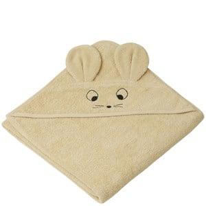 Liewood Mouse/Wheat Yellow Augusta Hooded Towel One Size - Textile - One size - Yellow
