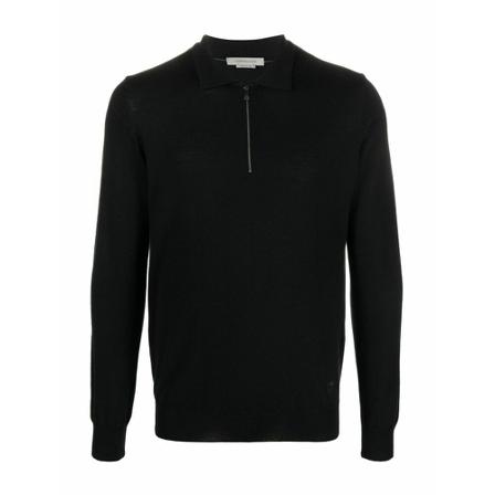 Corneliani, Polo Czarny, Mężczyzna, Rozmiar: 2XL