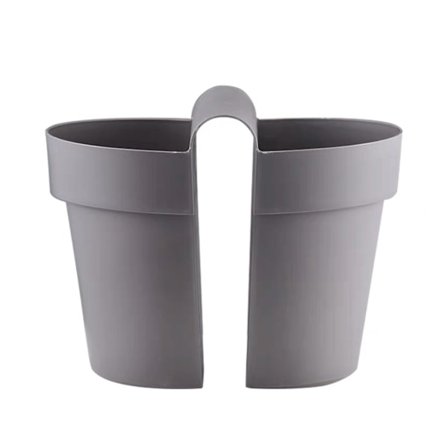 Dubbelsidig hängskena plantering däck blomkruka växt Fönsterlåda räcke plantering med dräneringshål för uteplats