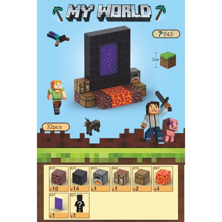 Jul Minecraft 24-dagars förseglad adventskubkalender