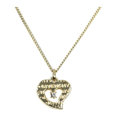 Givenchy Pre-owned Logo Heart Pendant Necklace inbo, Dame Vintage Smykker, Størrelse: ONE Size