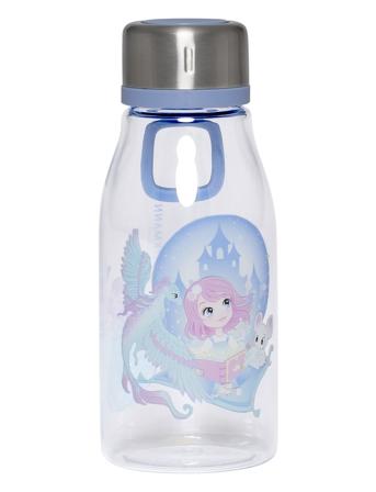 Drinking Bottle 400 Ml, Fairytale Home Meal Time Blue Beckmann Of Norway