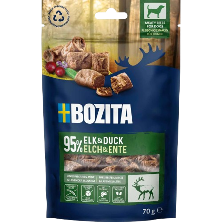 Bozita Hund - Snacks Meaty Bites Elg & And 70 g - Hund - Hundegodbiter & tyggebein - Belønningsgodbiter for hund - ZOO.no