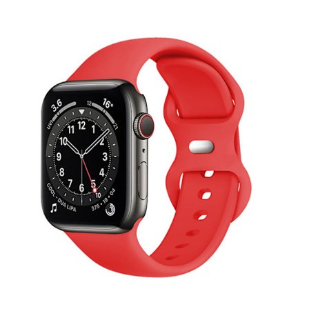 Kompatibel med Apple Watch-armband 42 mm/44 mm/45/46 mm , för Apple Watch Series 10 9 8 7 6 5 4 3 2 1 SE, Röd