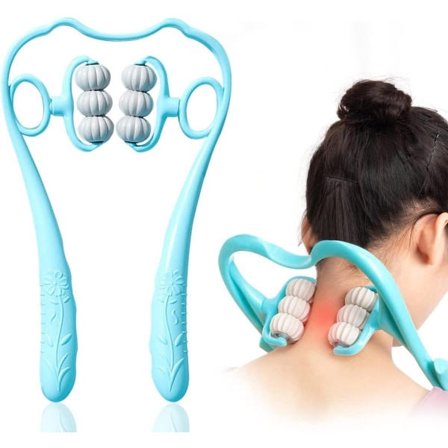 Nakkemassageapparat, manuel nakkemassagerulle, 6-kuglemassager