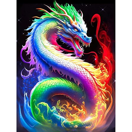 5D Diamantmaleri 30x40cm Drage Y