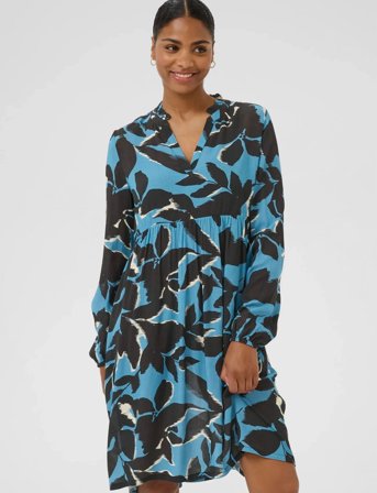 Kaffe Kalisette Amber Dress - Blue - 42