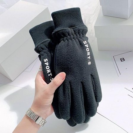 Varme Damehansker Helfingerhansker SVART HERRENER