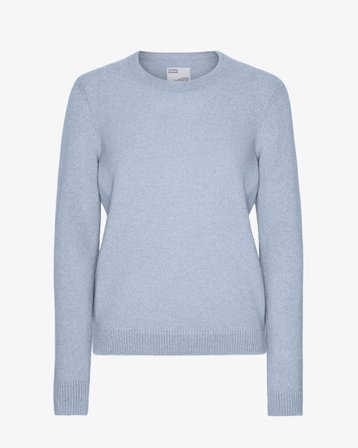 Women Classic Merino Wool Crew - Polar Blue - Female - XL