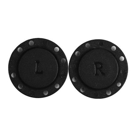 Magnetisk knap - sort - 22 mm