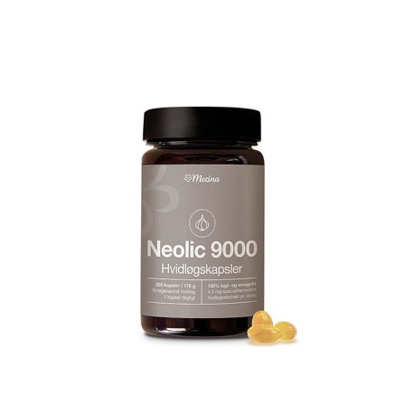 Mezina Neolic 9000 250 kaps., Helse & Madvarer, Ingredienser, Hvidløg