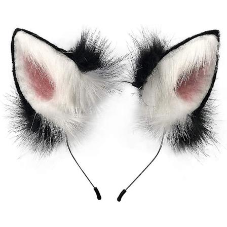 Håndlaget Faux Fur Rev/Ulv Øre Hodebånd Halloween Jul Cosplay Fest