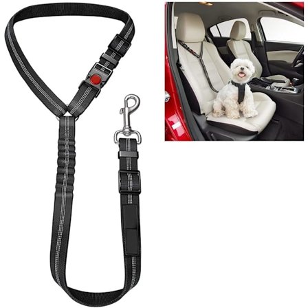 Komfortsele for hund - 2 i 1 sele og bilbelte