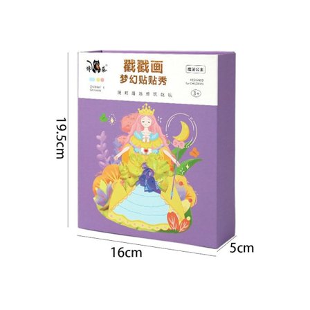 Poke Art DIY Toys Sticker Book Pædagogisk Poke Painting Toys