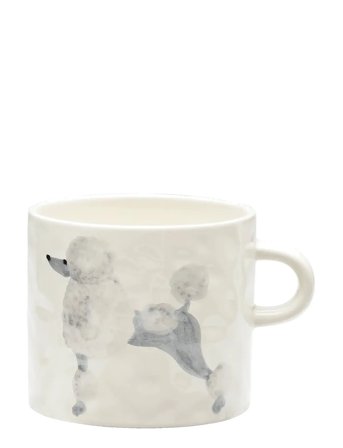 Anna + Nina Poodle Mug - White - 355 ML