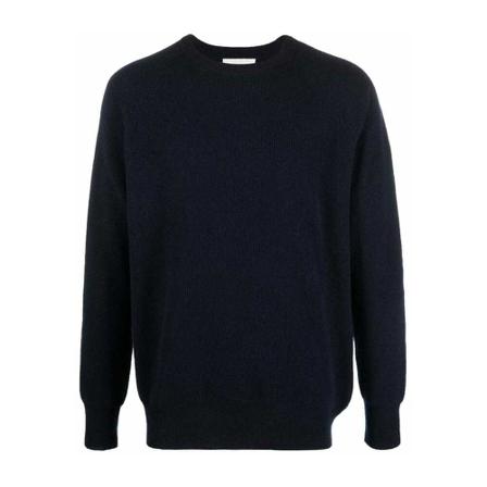 Laneus Round Neck Knit Blå, Herre Strik