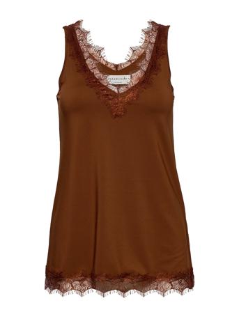 Top T-shirts & Tops Sleeveless Brun Rosemunde