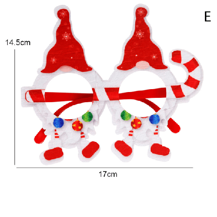 Jul Filt Glasögon Fotorekvisita God Jul Dekor För Ho
