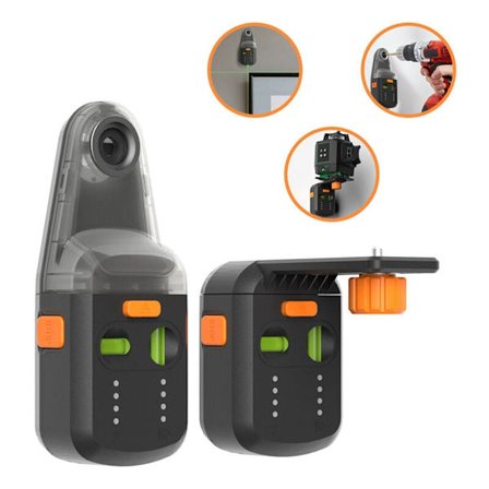 Laser-vatupassi pölynimurilla, sisäänrakennettu akku