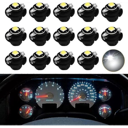 Vita LED-lamput kojelaudan mittareihin Nopeusmittari Yhteensopiva 2002-2006 Dodge Ram 1500 2500 3500 Pickup Truckin kanssa