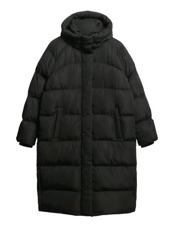 Superdry | Longline Hooded Puffer Jacket | S