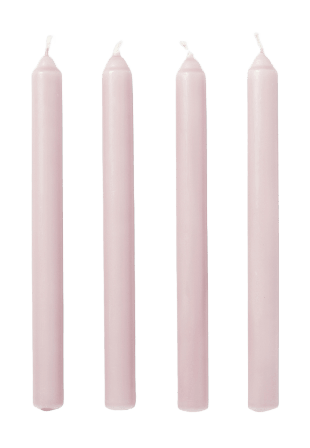 Åhléns Home Kronljus 25 cm, 4-pack Ljus & ljusstakar Rosa ONESIZE