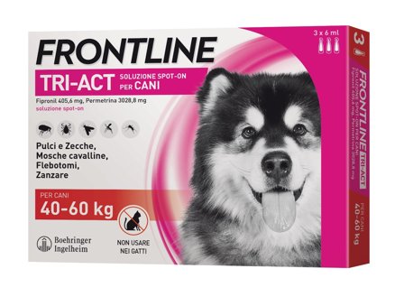 Frontline Tri-Act Soluzione Spot-On Cani 40-60kg 3x6ml