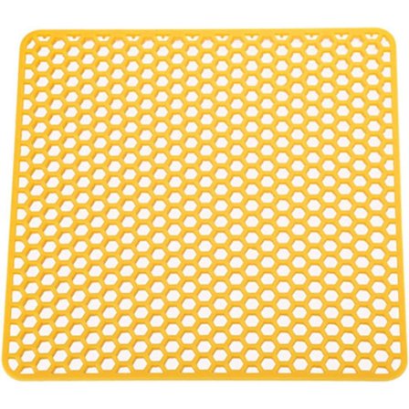 Silikon bordsmatta skålar tallrik panna matta anti-blekning lätt att tvätta värmeisolering diskbänk botten skydd asfaltmatta