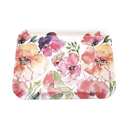 Bricka Blommor 43x32 cm